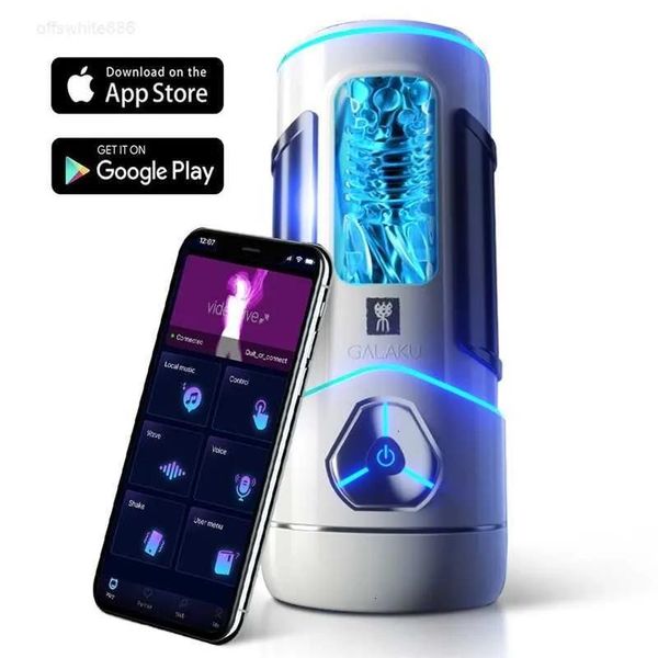 Massageadores de brinquedo sexual massageador bluetooth y brinquedo masculino masturbador copo adulto bens para homens boquete buceta máquinas app controle remoto masturbação d