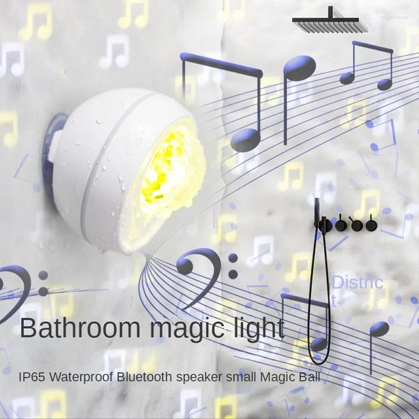 Ночные огни Ванная комната Душ Динамик Звуковая лампа Бассейн Атмосфера Свет Bluetooth 5,2 Водонепроницаемая музыка Голосовое управление Сценический шар