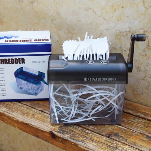 Mini Manuel Shredder Portable A6 El Kağıt Kesme Stripcut Makine Ofis Öğretim Malzemeleri Dayanıklı Kesici Y240102