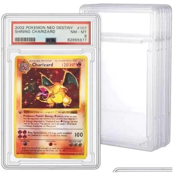 Brinquedos Outros brinquedos Banheiro Shees Futebol Basquete Graduado Hóquei Cartões Esportivos Titular Yugioh Pocket Name Card TCG Game Slab Box 230504 D