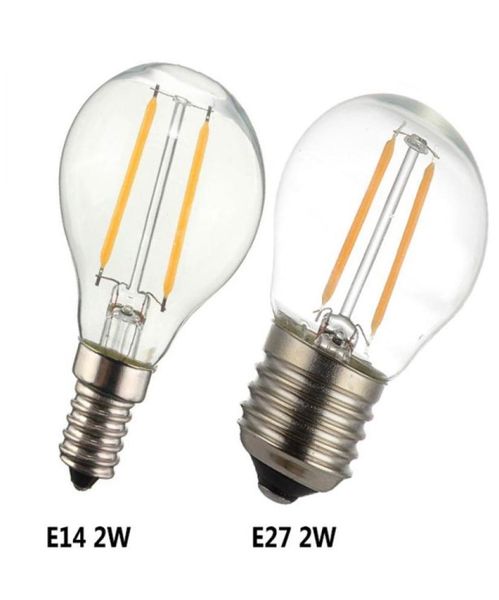 E27 E14 E12 Retro Edison LED Glühlampe Lampe 2W 4W Glühbirnen G45 Glas Vintage Kerzenlichter für den Innenbereich3912011