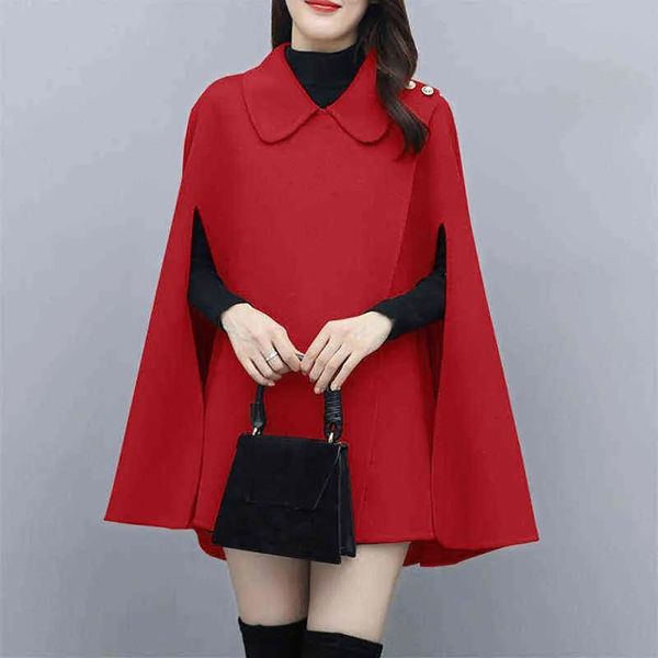 Xales zanzea 2021 femme roupas festa outwear poncho rua casacos mulheres outono vintage casual sem mangas capa simples botão de trabalho capa h