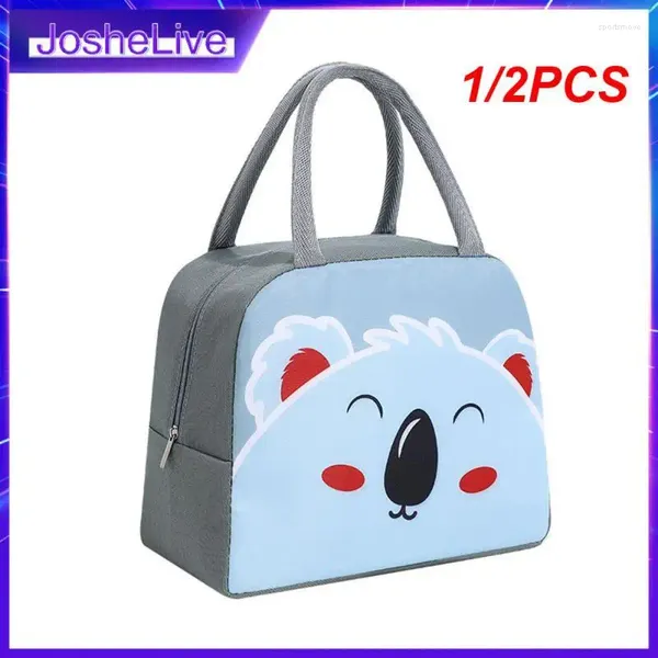 Louça 1/2 PCS Cartoon Lunch Bag Portátil Isolado Caixa Térmica Piquenique Suprimentos Sacos Garrafa de Leite para Mulheres Menina Crianças Crianças 2024