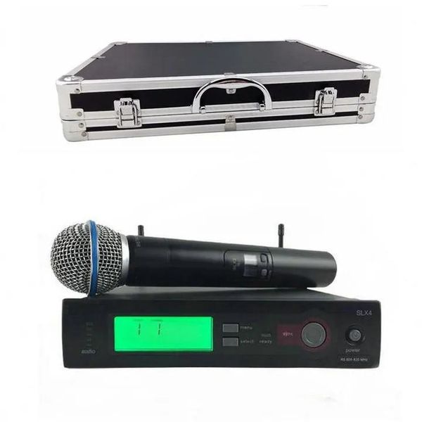 Беспроводная микрофонная система высшего качества SLX SLX24 BETA58 UHF Суперкардиоидный ручной микрофон BETA в алюминиевом корпусе - Профессиональное аудиооборудование