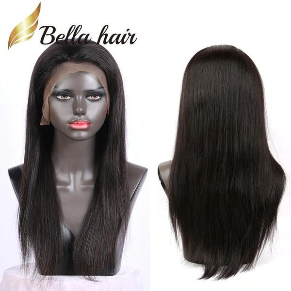 Perucas 360 perucas dianteiras do laço peruca de cabelo humano do laço completo para mulheres negras virgem não processado com babyhair sedoso em linha reta pode fazer rabo de cavalo e