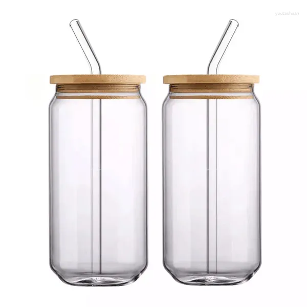 Copos de vinho 2pcs copo de vidro com tampa transparente pode moldar copos de café bolha chá cerveja suco de leite