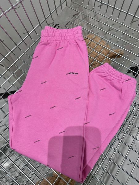 2025 Designer-Kleidung für Kinder, Jogging-Shorts aus Baumwolle, hochwertige einfarbige modische Hosen, Herbst-Winter-Rosa-Stil, lässige Sportbekleidung, Hosen der Top-Marke