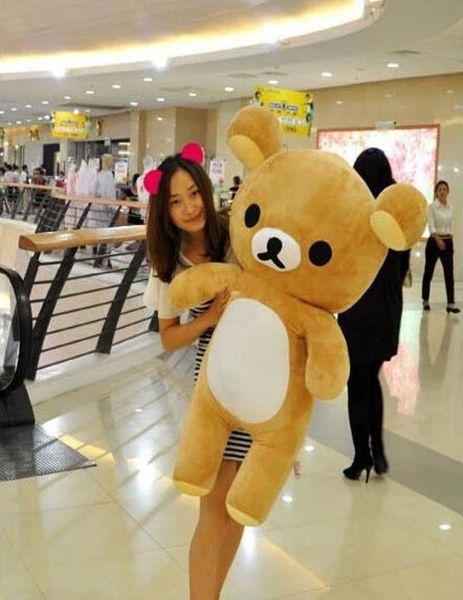 60 см Kawaii большая коричневая плюшевая игрушка в японском стиле rilakkuma, плюшевый мишка, кукла, подарок на день рождения 5293979