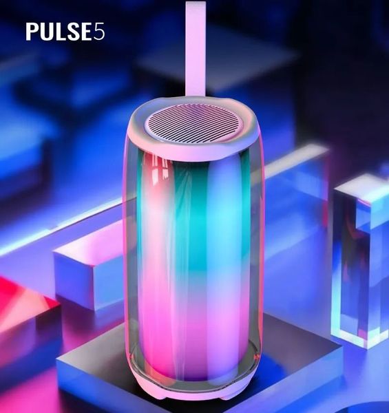 Pulse 5, высококачественный беспроводной Bluetooth-динамик, водонепроницаемый сабвуфер, RGB, басовая музыка, портативная аудиосистема, семейная караоке, черный, белый цвет
