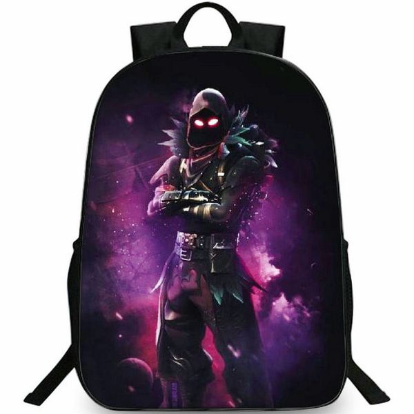 Mochila Raven Crow Street daypack Bolsa escolar legal Pacote de jogos Mochila impressa Mochila escolar com fotos Pacote de dia com fotos