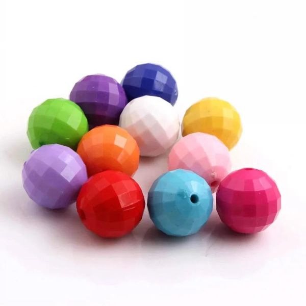 Pulseiras Kwoi Vita Jóias 20mm 100pcs Chunky Solid Earth Beads para Acrílico Pulseira Colar Fazendo