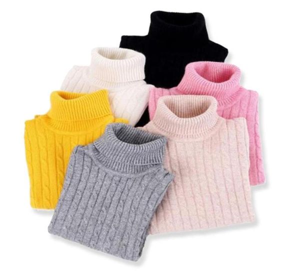 Pullover Kinder Rollkragenpullover Winter Kinder039s Weicher Kaschmir Warm Teenager Mädchen Jungen Wollpullover Pullover 90170cm5487387