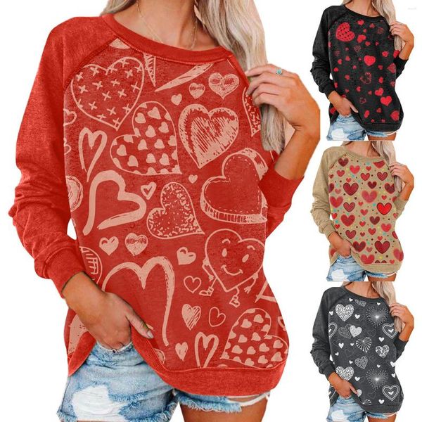 Damen T-Shirts Love Print Valentinstag Cami Top Kawaii Kleidung Blusen und für Frauen Jahresoberteile Arbeit Business Casual