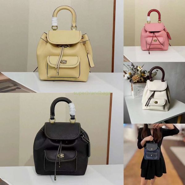 Borsa Cooach Nuova Mini Women's Backpack Fashion Versatile Backpack Trend Light Luxury Borse Borsa Macaron Women's Bag Women