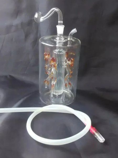 Bongglass Klein Recycler, высота 21, нефтяные вышки, водопровод, душевая насадка, стеклянные трубки для бонга, кальяны, взлет четырех драконов ZZ