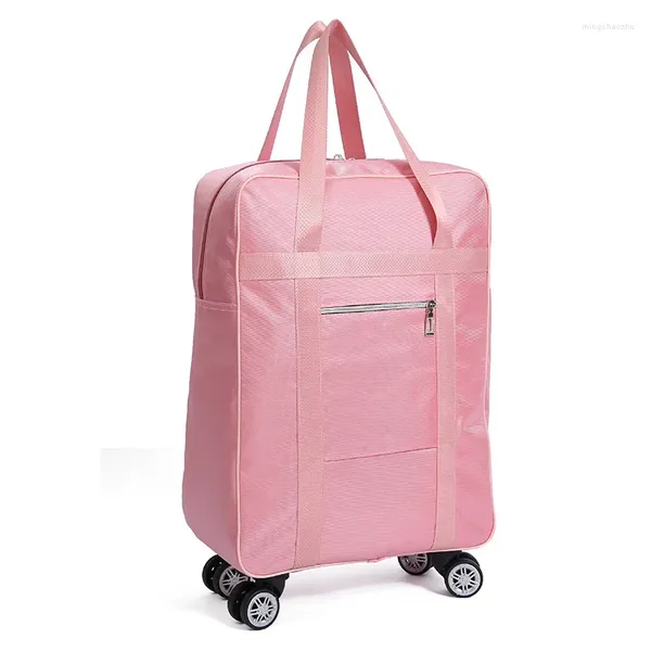 Valizler Seyahat Haddeleme Duffle Bavul Kadın Erkekler Katlanır Oxford Evrensel Tekerlek Bagaj Depolama Çantası Büyük su geçirmez organize çantalar x846f