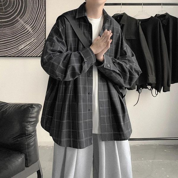 Camicie casual da uomo VIANKANI Camicia a quadri Marchio di moda Ins Versatile Cappotto coreano Vestiti belli 2024 M-2XL