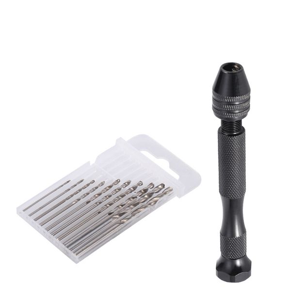 0.8-3.0mm Lega Mini Micro Trapano a mano Lavorazione del legno Strumenti di perforazione Utensile rotante fai-da-te Modelli di perforazione del diamante per gioiellieri Hobby