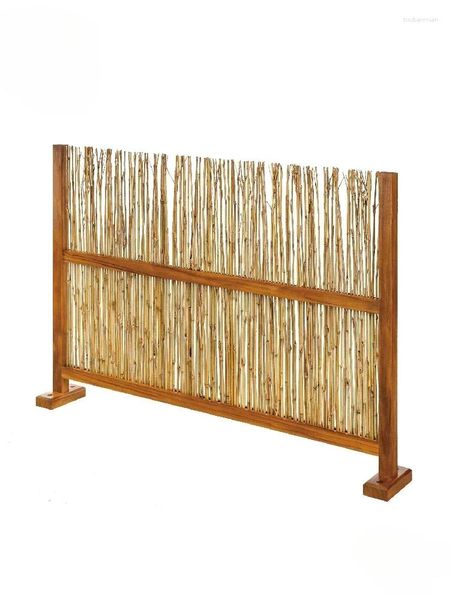 Piatti decorativi Cortile in teak Bambù Schermo Recinzione Giardino esterno Divisorio Balcone Muro di fondo