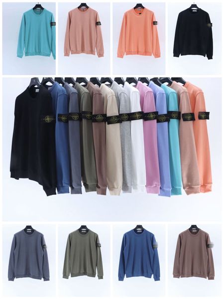 Designer Herren Pullover Badge Sweatshirt Hoodie Herren Cargo Hose Pull Pullover Paar Lose O-Ausschnitt Sweatshirt 14 Farben Pullover Stones Island Tech Fleece Top