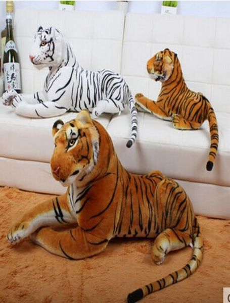 Gigante grande 47quot 120 cm tigre brinquedo de pelúcia animal 2 opções de cores2153974