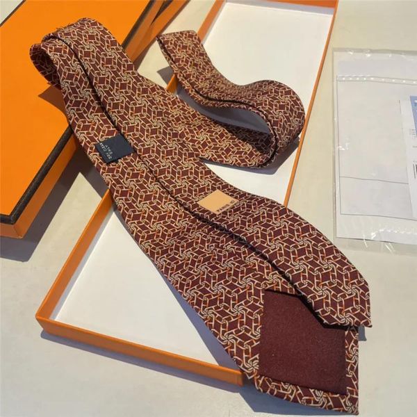 Krawatten Krawatten Herren-Designer-Krawatte Mode-Krawatte mit Schlosskette Tiere bedruckt Luxus-Designer-Business-Cravate-Krawatte Krawattenkrawatte