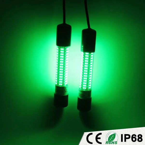 Accessori Esca per pesca subacquea a LED 12v Pesca notturna Luci per barche Esca per carpa bianco verde blu giallo