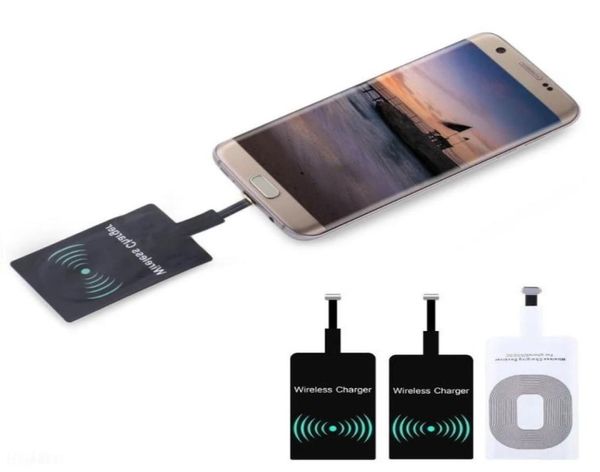 Qi Wireless Charger Typec Ladeadapter Empfängermodul Aufkleber Hocheffizienter Ladeadapter für Samsung Android Universal5566388