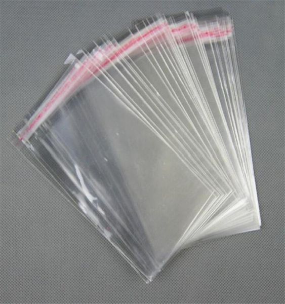 Sacchetti in polietilene OPP in cellophane trasparente risigillabile in PE Sacchetto trasparente in opp Imballaggio sacchetti di plastica Guarnizione autoadesiva 46 cm 610 cm 1420 cm 109696988