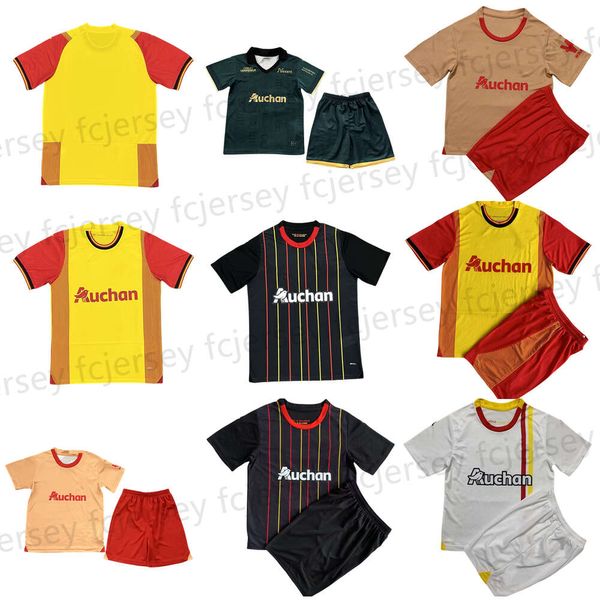 Maillot RC Lens 23 24 Fußballtrikots Heim Auswärts Saint-Barbe Special KAKUTA FULGINI DIOUF SPIERINGS GANAGO SOTOCA WAHI 9 Fußballtrikot 2023 Kinder Maillot de Foot