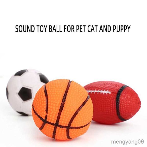 Giocattoli per cani mastica articoli per animali domestici popolari divertenti giocattoli per animali domestici giocattoli in materiale vinilico suono della palla allenamento interattivo giocando giocattoli da masticare per cuccioli gatto