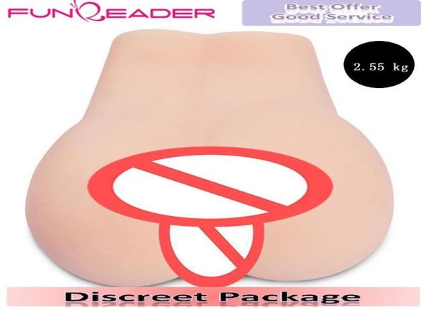 255 kg Realista Silicone Vagina Bonecas Sexuais Para Masculino Masturbador Lifelike Girl Pussy Sex Toys Big Ass Porn DHL 1588346