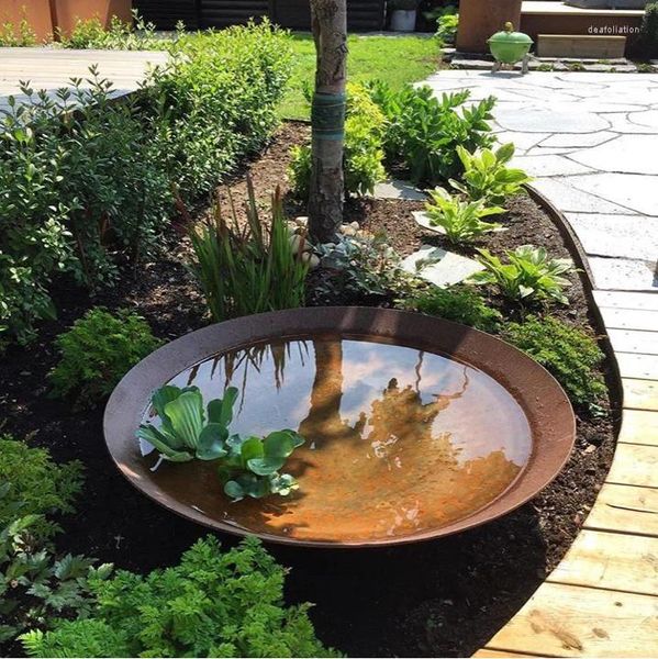 Садовые украшения, Китайский поставщик, Corten Steel Pond Water Pool Fountain