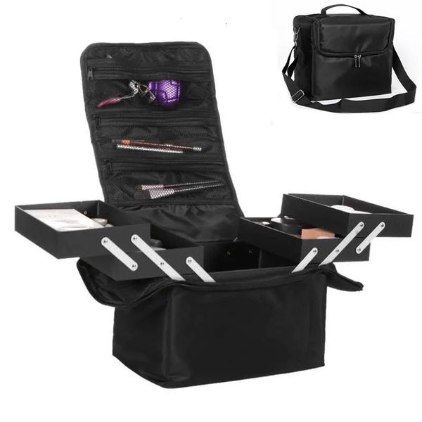 Make-up-Organizer für Damen, großes Fassungsvermögen, mehrschichtige Kosmetiktasche aus Schindeln, Schönheitssalon, Tätowierungen, Nagelkunst-Werkzeugbehälter 240103