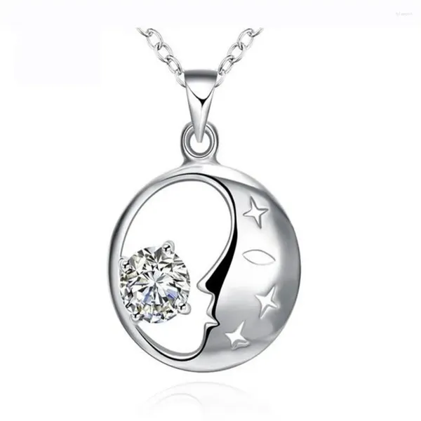 Collane con ciondolo Moda Cz Design a sfera cava Argento sterling 925 ColorcolorCollana con ciondolo per gioielli da donna Regali di Natale