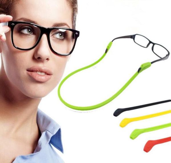 Yüksek Elastik Anti Slip Silikon Güneş Gözlüğü Gözlükleri Kordonlar Gözlükler Zincir Kablosu Tutucu String Halat 24 PCSLOT 2104618