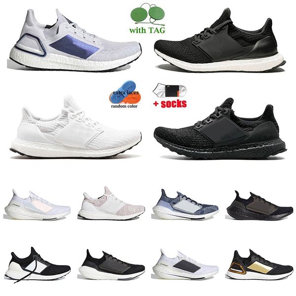 Hochwertige Ultraboosts 19 Laufschuhe Ultra 4.0 White DNA Grey Three Candy Cane Night Flash Show Your Stripes Designer Tennis Plate-Forme Fashion Trainer Sneakers