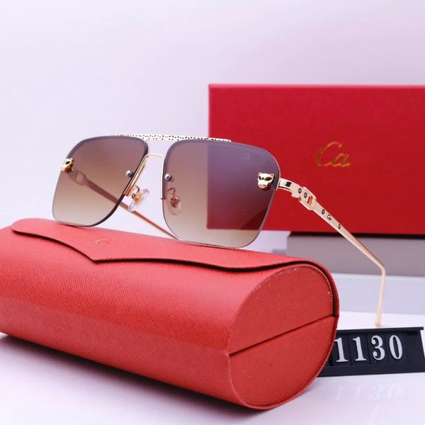 Designer óculos de sol marca de luxo óculos de sol para mulheres letras uv400 viagens animais Strand Sunglass Mens Eyewear viagem dirigindo caixa de presente de praia 5 cores -3
