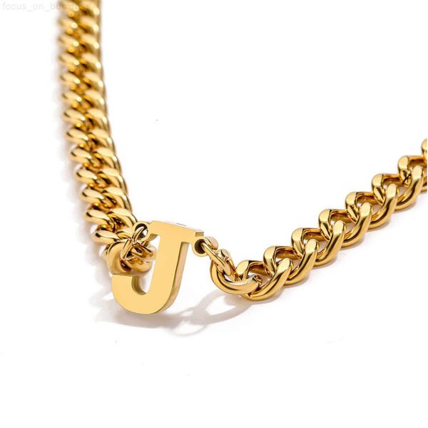 Custom Jewelry 316 Edelstahl Herrenketten Halskette Miami Hip Hop 24k Goldkette Kubanische Halskette