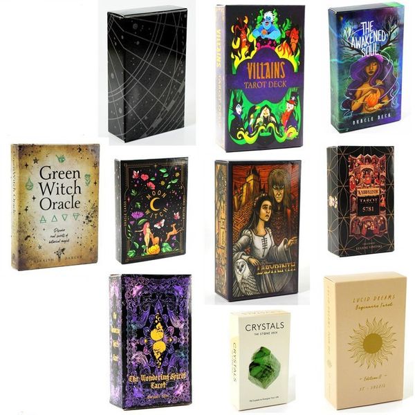 Heiße Kartenspiele, Tarot-Deck, Oracle-Karten für Wahrsagerei, persönlicher Gebrauch, Tarot-Sammelkarten, 10 Stile, Spielkarte, Heimversammlung