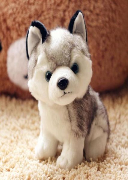 Çocuk Oyuncak Sevimli Simülasyon Köpek Husky Bebek Peluş Oyuncak Hediyeleri Çocuk Noel Hediye Dolgulu Hayvanlar Dolls Çiftler Presents2517824