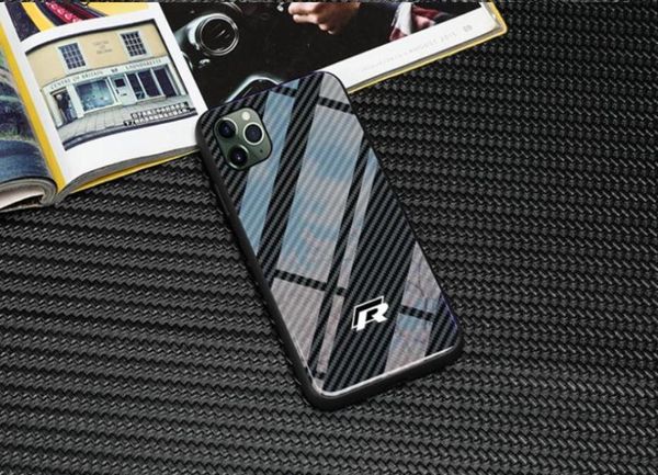 NOUVEAU étui En Verre Golf R logo Étui de Téléphone pour iphone X XS Mas 6 6s 7 8 plus SE2 11 PRO MAX samsung galaxy s8 s9 s10 plus2815341