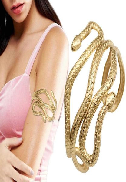 Retro oro greco romano foglia di alloro braccialetto bracciale braccio superiore polsino festival nuziale danza del ventre gioielli Q071745927694403541