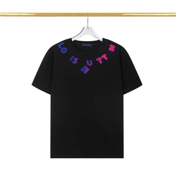 Frühlingstrend Street Fashion Herren Rundhals-T-Shirt mit Buchstabendruck, lockere Freizeit-Urlaubskleidung, asiatische Größe 3XL