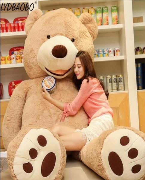 1 peça 100 cm Urso SkinSelling Brinquedo Tamanho Grande Americano Gigante Teddy Bear Casaco Fábrica Aniversário Valentine039s Presentes Para Girl2982555