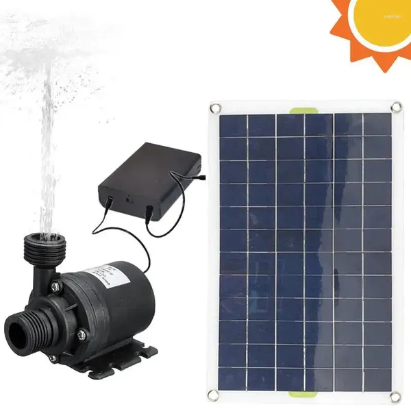 Gartendekorationen Solarbrunnenpumpe für Vogelbad Wasser Teichpumpen Panel Kit 30W