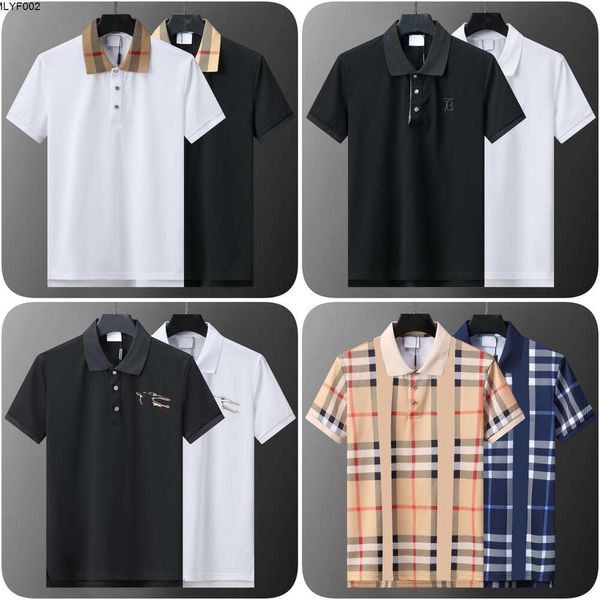 Neues Herren-Poloshirt, weiblicher Designer, bestickter Brief, Polos, Mode, Büro, kurzärmeliges T-Shirt, Sommer, asiatische Größe M-3XL