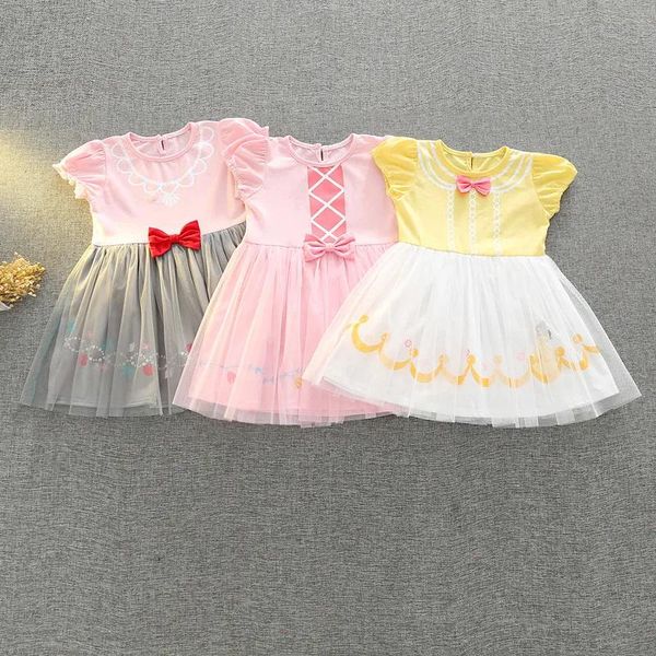 Kleider Neue Baby Mädchen Kleider Candy Farbe Tüll Nette Dornröschen Party Kleid Süße Kinder Halloween Kostüm Kleid 3 Farben