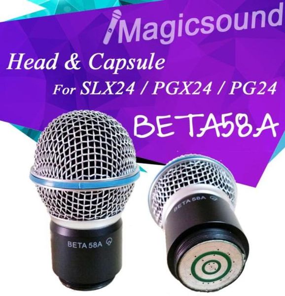 1PCS Top Qualität Drahtlose Mikrofon Handheld MIC Kopf Kapsel Grill für PGX24 SLX24 PG24 Beta58a3284271