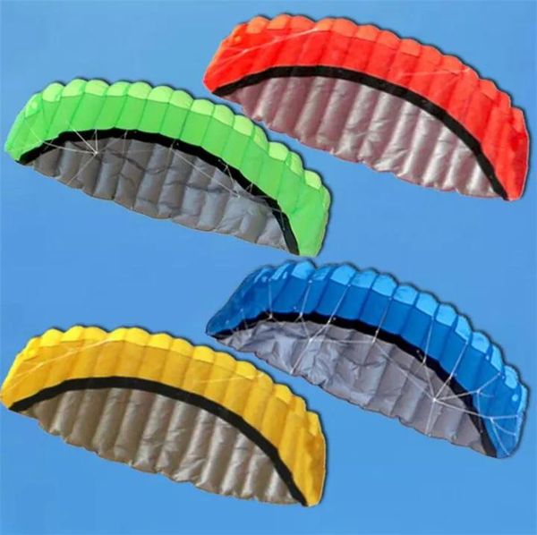 Acessórios 2020 novo melhor preço 20 peças colorido 2.5 m 2 linhas dublê parafoil power sport kite frete grátis